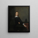 Portrait of a Seated Man - Gerard ter Borch — framed artwork on a wall