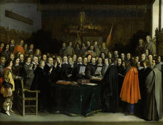 Gerard ter Borch - The Ratification of the Treaty of Mnster.webp