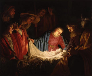 Anbetung der Hirten - Gerard van Honthorst — Ansicht des Kunstwerks