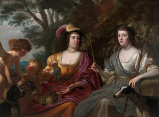 Gerard van Honthorst - Double Portrait of Amalia van Solms and Charlotte de La Trmolle.webp