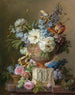 Naturstillleben mit Blumen und einer Vase aus Alabaster - Gerard van Spaendonck — Ansicht des Kunstwerks