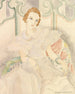 Portrait einer jungen Frau in weißem Kleid - Gerda Wegener — Ansicht des Kunstwerks