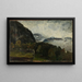 Landscape at Ylo in the mist - Gerhard Munthe — framed artwork on a wall