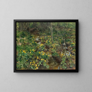 Souci - Gerhard Munthe — gerahmtes Bild an der Wand