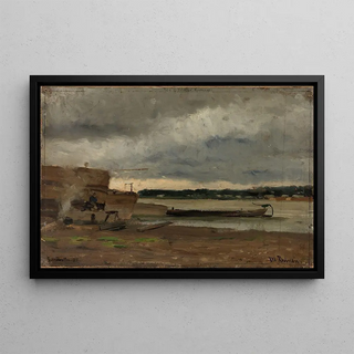 Gerhard Munthe - View of the Rhine near Dsseldorf.webp