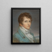 Selbstporträt in grüner Kleidung - Gerhard von Kügelgen — gerahmtes Bild an der Wand