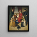 Ein Künstler und seine Familie - Deutsche Schule — gerahmtes Bild an der Wand