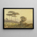 Vista di Firenze da una collina fiorita - Scuola tedesca — quadro incorniciato alla parete