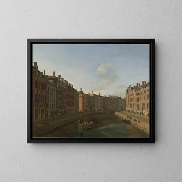 Vista della Gouden Bocht nel Herengracht da est - Gerrit Adriaensz Berckheyde — quadro incorniciato alla parete
