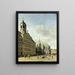 the L'hôtel de ville d'Amsterdam - Gerrit Adriaensz Berckheyde — framed artwork on a wall