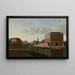 Les deux synagogues à Amsterdam - Gerrit Adriaensz Berckheyde — framed artwork on a wall