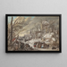 Figures sur un canal gelé - Gerrit Battem — quadro incorniciato alla parete
