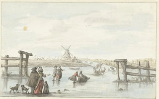 Gerrit Grasdorp - Wintergezicht op het Zwarte Water bij Zwolle.webp