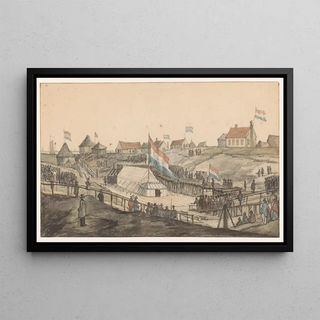 Gerrit Lamberts - Eerstesteenlegging voor de Willemssluis 1820.webp