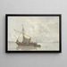 View of the River - Gerrit Lamberts — framed artwork on a wall