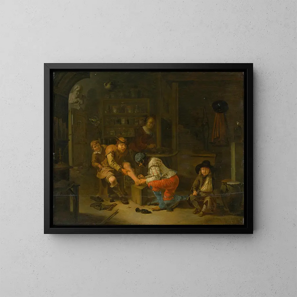 À l'apothicairerie - Gerrit Lundens — gerahmtes Bild an der Wand