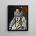 Ritratto di una dama - Gervasio Gatti — quadro incorniciato alla parete