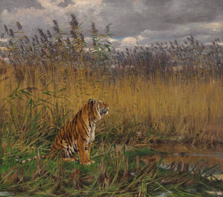 Geza Vastagh - A Tiger in a Landscape.webp