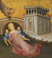 Ein heiliger Franziskus, der auf wundersame Weise eine Frau vor dem Ertrinken rettet - Gherardo di Jacopo di Neri — Ansicht des Kunstwerks