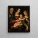 Mariage mystique de sainte Catherine d'Alexandrie - Giacomo Francia — gerahmtes Bild an der Wand