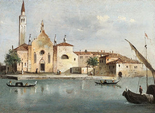 Giacomo Guardi - Vue de lle de Santa Maria delle Grazie.webp