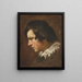 Kopf eines jungen Mannes in Profil - Gian Lorenzo Bernini — gerahmtes Bild an der Wand