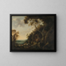 Paesaggio con pastori - Gijsbert Gillisz de Hondecoeter — quadro incorniciato alla parete