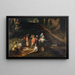 Landschaft mit der Heiligen Familie - Gillis Mostaert — gerahmtes Bild an der Wand
