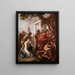La continenza di Scipione - Giovanni Antonio Pellegrini — quadro incorniciato alla parete