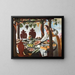 Allegorie der Jahreszeiten oder Allegorien der Sinne - Giovanni Battista Cartei — gerahmtes Bild an der Wand