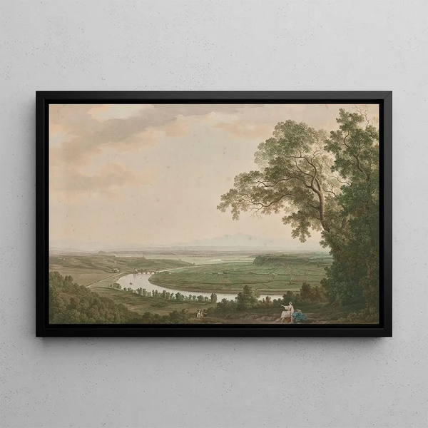 Giovanni Battista Lusieri - A view of the Tiber Valley towards the North from Monte Mario.webp