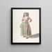 Young Woman Standing in Traditional Neapolitan Dress – Giovanni Battista Lusieri — framed art print on a wall