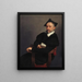 Il maestro di scuola di Tiziano - Giovanni Battista Moroni — quadro incorniciato alla parete