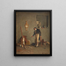 L'artiste dans son atelier - Giovanni Battista Quadrone — gerahmtes Bild an der Wand