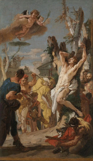 Giovanni Battista Tiepolo - Study for The Martyrdom of Saint Sebastian for the Augustinian monastery at Diessen Germany.webp