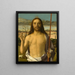 Blessing of Christ - Giovanni Bellini — framed artwork on a wall