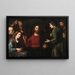 Der Christus im Haus von Maria und Martha - Giovanni Bernardino Azzolino — gerahmtes Bild an der Wand