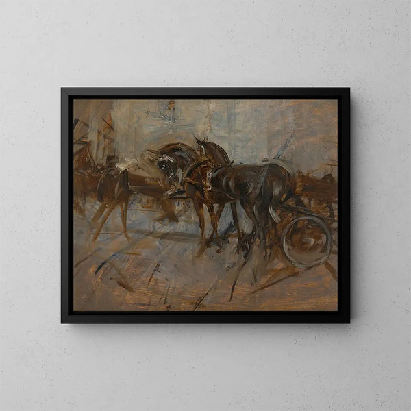 Kutsche - Giovanni Boldini — gerahmtes Bild an der Wand