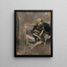 Dame au chapeau jaune avec son chien La Marchesa Casati - Giovanni Boldini — gerahmtes Bild an der Wand