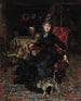 Donna seduta con un gatto - Giovanni Boldini — vista dell’opera