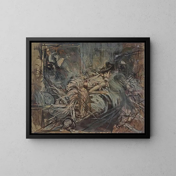 Il modello dell'artista - Giovanni Boldini — quadro incorniciato alla parete