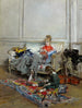 Junge Frau beim Häkeln - Giovanni Boldini — Ansicht des Kunstwerks