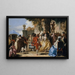 Una danza in campagna - Giovanni Domenico Tiepolo — quadro incorniciato alla parete