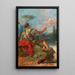 Pâris, der einen Apfel hält - Giovanni Domenico Tiepolo — gerahmtes Bild an der Wand