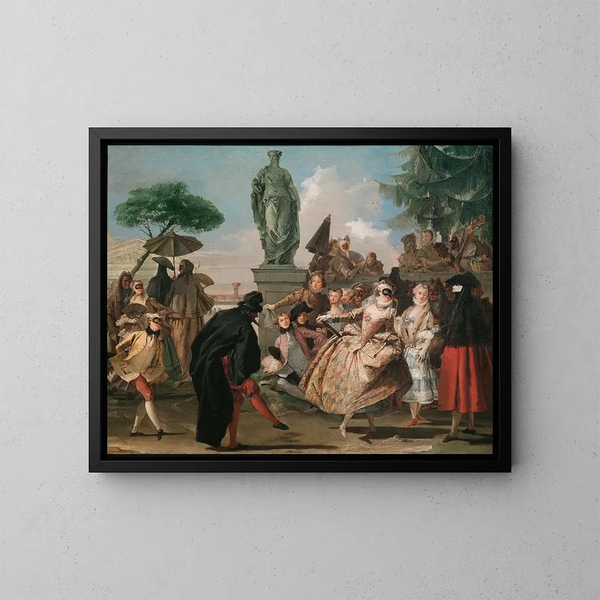 Le Menuet - Giovanni Domenico Tiepolo — gerahmtes Bild an der Wand