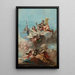 Triomphe de la Vertu - Giovanni Domenico Tiepolo — quadro incorniciato alla parete