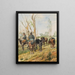 Butteri in Maremma - Giovanni Fattori — gerahmtes Bild an der Wand