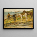 Landschaft mit Pferden - Giovanni Fattori — gerahmtes Bild an der Wand