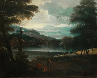Giovanni Francesco Grimaldi - Landscape with resting shepherds.webp