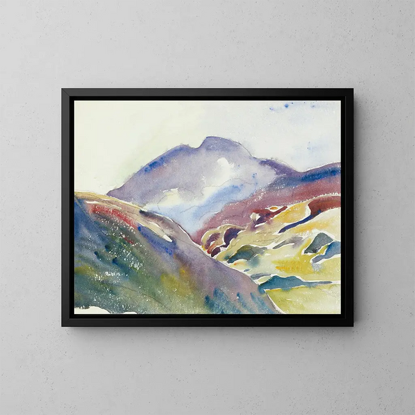 Paesaggio alpino - Giovanni Giacometti — quadro incorniciato alla parete